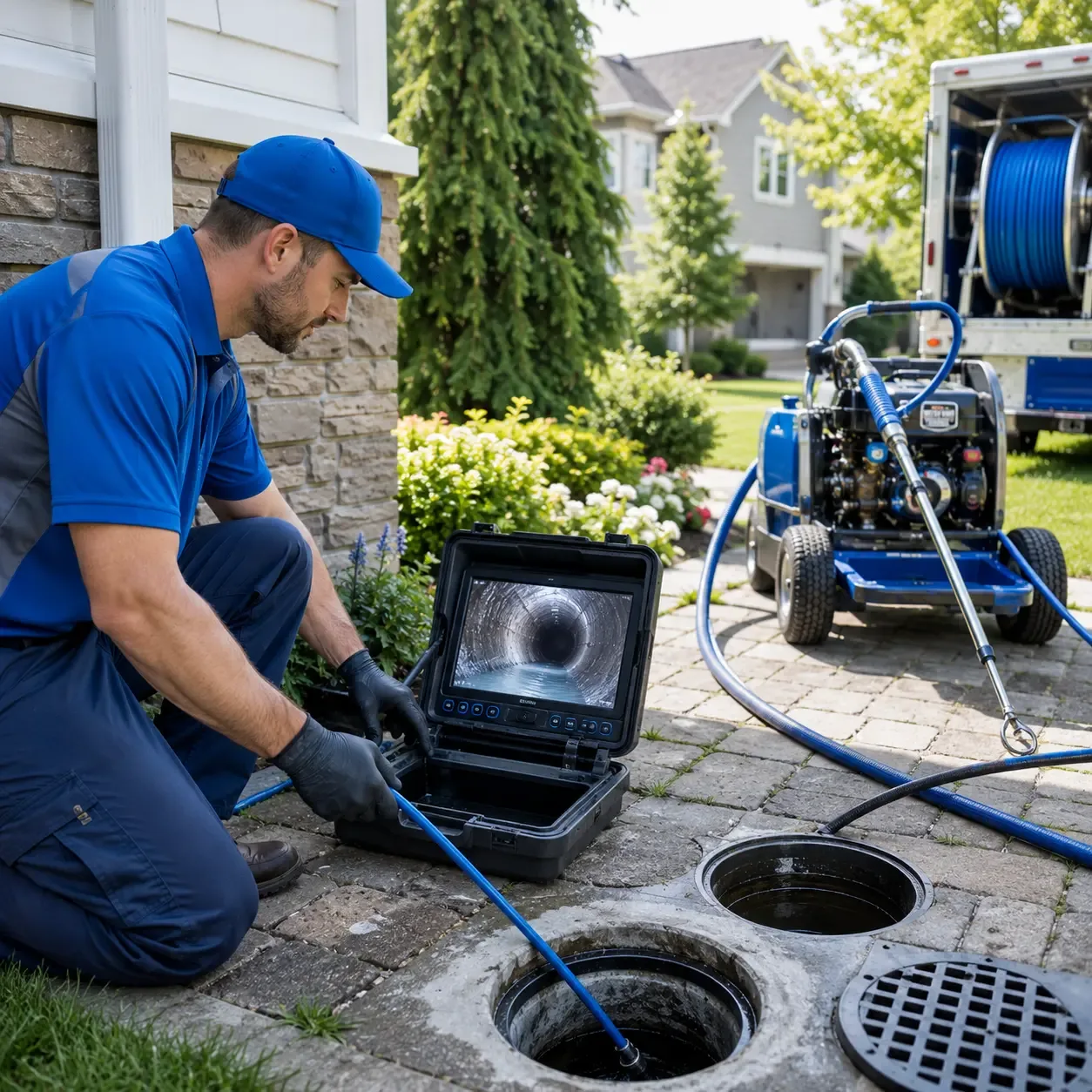Outdoor drain cleaning professionals serving Elk, WA
